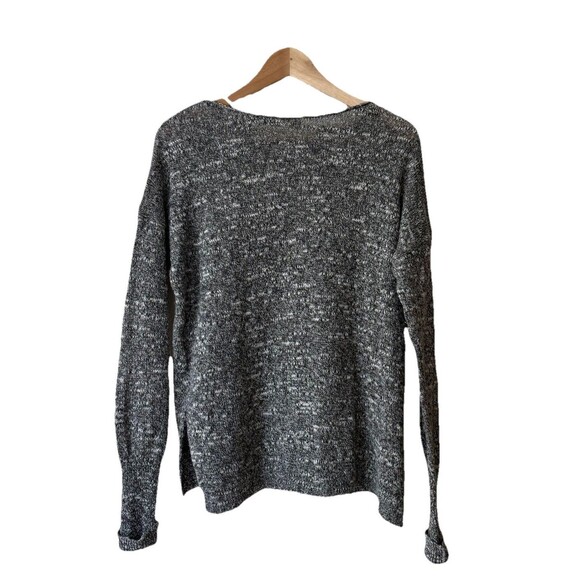 Hollister NEW Size M / L Marled Knit Pullover Sweater Aztec Design Gray Y2K NWT - Picture 6 of 7